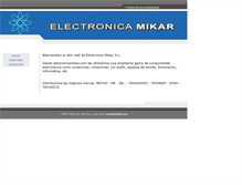 Tablet Screenshot of electronicamikar.com